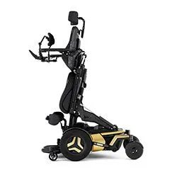 Permobil F5 VS vertical standing power wheelchair.